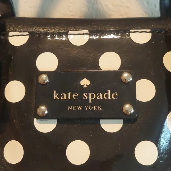 Kate Spade Black White Polka Dot Purse - Picture 2 of 10